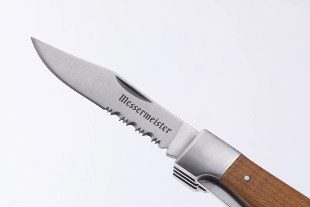 Messermeister Adventure Chef Folding Fork, Knife, Spoon Maple 